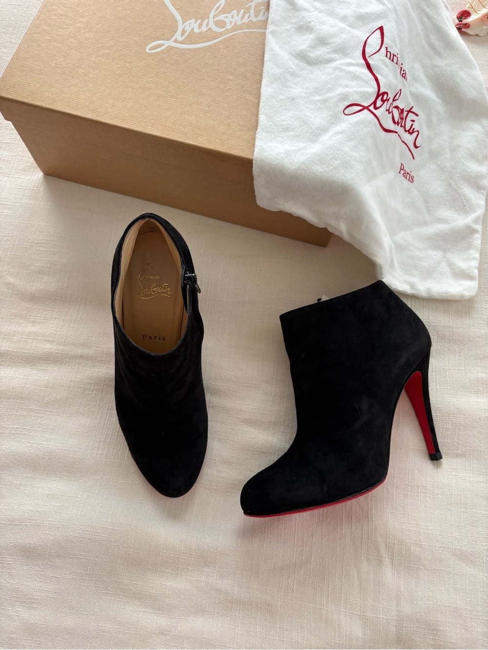 Christian Louboutin Belle Suede Ankle Booties